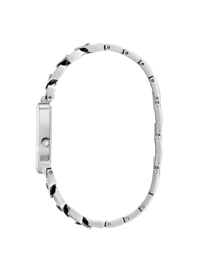 GUESS ساعة نسائية أنالوج مثلثية فضية من غس - Gw0859L1 - Image 3